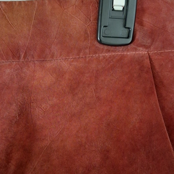 Johnny Was Amanda Bond Bohemian Quiet Luxury Rust Gillian Crop Pants Size S - Picture 9 of 13